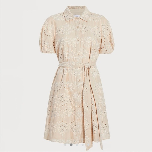 Sam Edelman Dresses & Skirts - New Sam edelman MINI PUFF SLEEVE EYELET  size 16